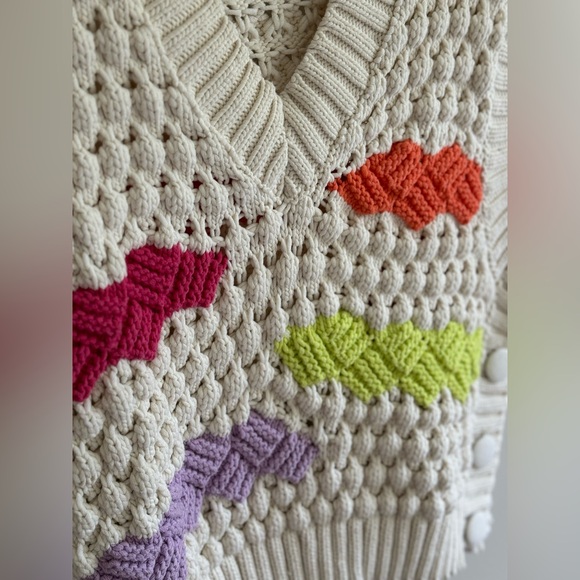 Knit colour block vest - Picture 4 of 4